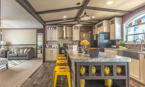Kitchen in a mobile home
