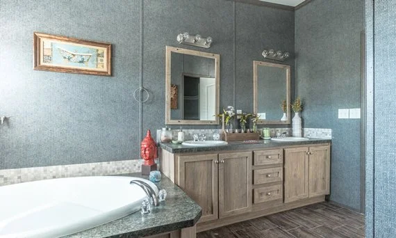 Bathroom in a manufactured home